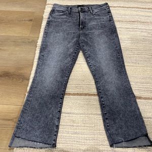 MOTHER denim The insider crop step fray